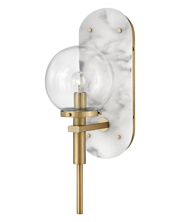 Gilda 5" Medium Single Light Sconce, Heritage Brass