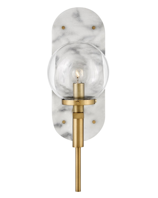 Gilda 5" Medium Single Light Sconce, Heritage Brass