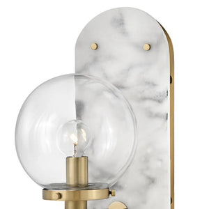 Gilda 5" One Light Medium Sconce, Heritage Brass