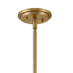 Gliss 20" One Light Large Pendant, Heritage Brass