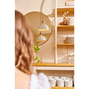 Gliss 20" One Light Large Pendant, Polished White