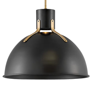 Gliss 20" One Light Large Pendant, Satin Black