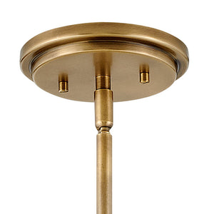 Gliss 14" One Light Medium Pendant, Heritage Brass