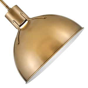 Gliss 14" One Light Medium Pendant, Heritage Brass