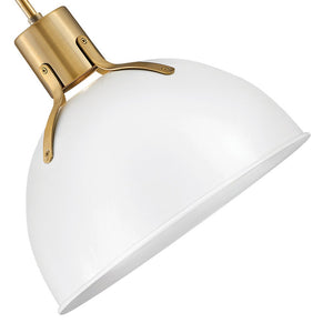 Gliss 14" One Light Medium Pendant, Polished White