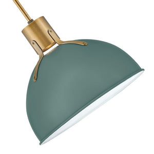 Gliss 14" One Light Medium Pendant, Sage Green