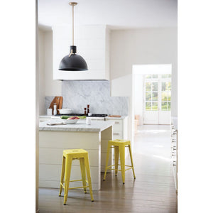 Gliss 14" One Light Medium Pendant, Satin Black