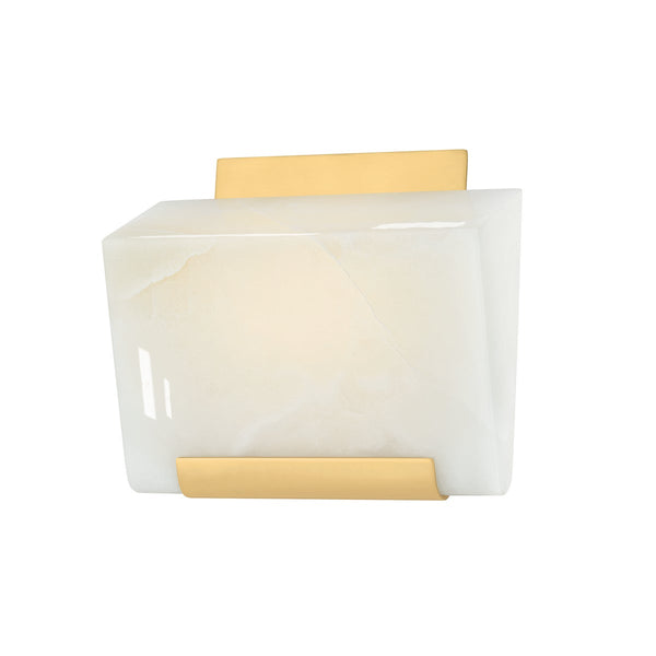 Valan 8" One Light Wall Sconce, Aged Brass