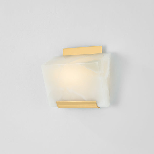 Valan 8" One Light Wall Sconce, Aged Brass