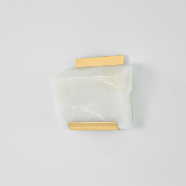 Valan 8" One Light Wall Sconce, Aged Brass