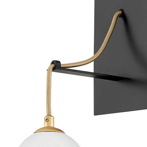 Nula 5" One Light Medium Sconce, Shell White