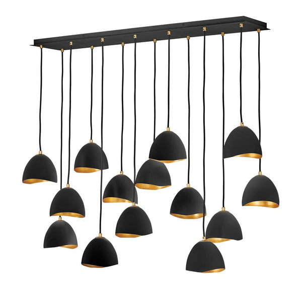 Nula 48" Medium Fourteen Light Linear, Shell Black