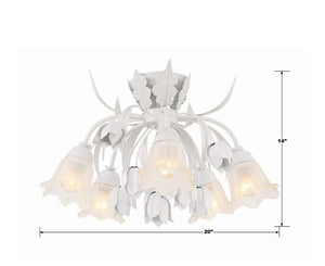 Rockwell 22'' Five Light Semi Flush Mount, White Alt 5.jpg