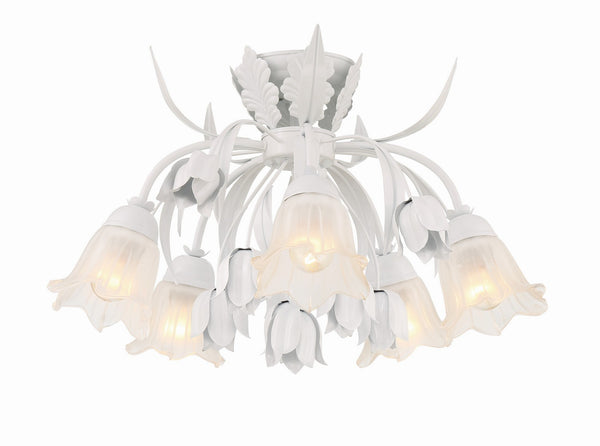 Rockwell 22'' Five Light Semi Flush Mount, White - Main Product Image.jpg