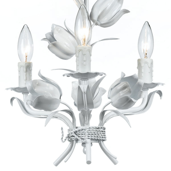 Rockwell 14'' Three Light Mini Chandelier, White - Alternate Product Image 1.jpg
