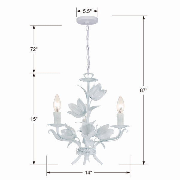 Rockwell 14'' Three Light Mini Chandelier, White Alt 4.jpg