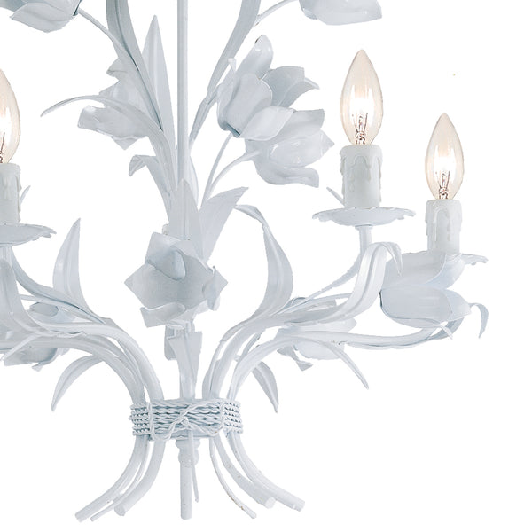 Rockwell 20'' Five Light Chandelier, White - Alternate Product Image 1.jpg