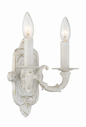 Maison Parisienne 10'' Two Light Wall Sconce, Antique White Alt 4.jpg