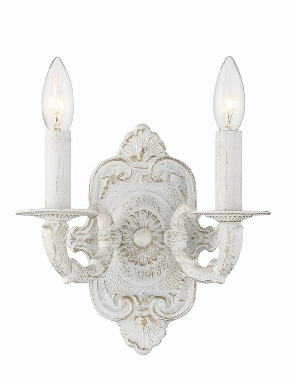 Maison Parisienne 10'' Two Light Wall Sconce, Antique White - Main Product Image.jpg