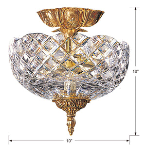 Gild 10'' Two Light Semi Flush Mount, Olde Brass - Alternate Product Image 1.jpg