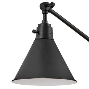 Relic 8" One Light Medium Swing Arm Sconce, Black