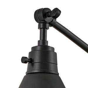 Relic 8" One Light Medium Swing Arm Sconce, Black