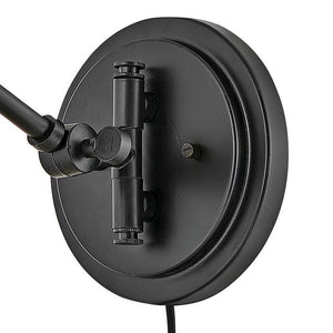 Relic 8" One Light Medium Swing Arm Sconce, Black