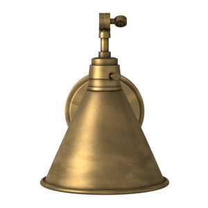 Relic 8" One Light Medium Swing Arm Sconce, Heritage Brass