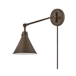 Relic 8" One Light Medium Swing Arm Sconce, Olde Bronze