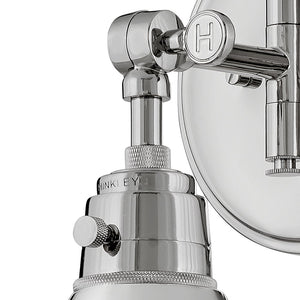 Relic 12" One Light Medium Swing Arm Sconce, Polished Nickel