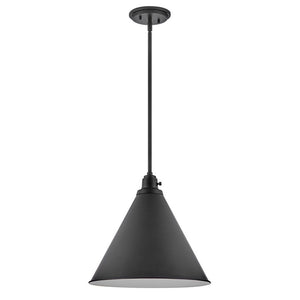 Relic 15" One Light Medium Pendant, Black