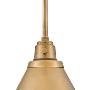 Relic 15" One Light Medium Pendant, Heritage Brass