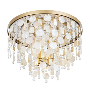 Nayra 20" Four Lights Semi Flush, French Gold