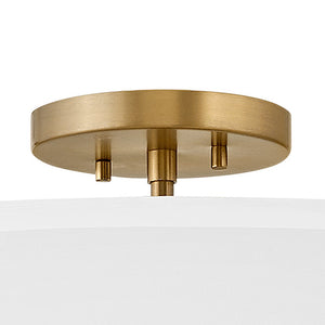 Motive 23" Four Lights Medium Semi-Flush Mount, Lacquered Brass