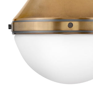 Trestle 14" One Light Medium Pendant, Heritage Brass
