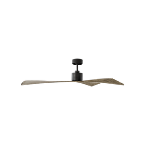 Kairn 60" Ceiling Fan, Aged Pewter With Light Grey Weathered Oak Blades