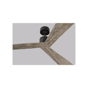 Kairn 60" Ceiling Fan, Aged Pewter With Light Grey Weathered Oak Blades