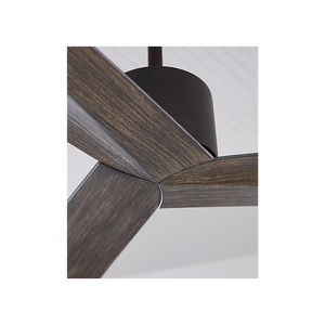 Kairn 60" Ceiling Fan, Aged Pewter With Light Grey Weathered Oak Blades