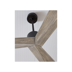 Kairn 60" Ceiling Fan, Aged Pewter With Light Grey Weathered Oak Blades