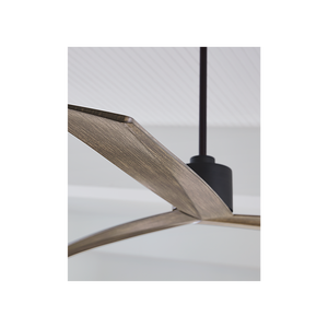 Kairn 60" Ceiling Fan, Aged Pewter With Light Grey Weathered Oak Blades