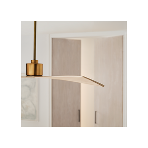 Kairn 60" Ceiling Fan, Burnished Brass With Washed White Oak Blades
