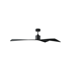Kairn 60" Ceiling Fan, Matte Black With Matte Black Blades