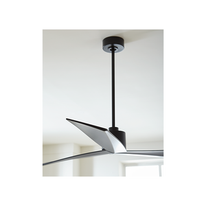 Kairn 60" Ceiling Fan, Matte Black With Matte Black Blades