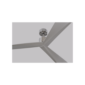 Kairn 60" Ceiling Fan, Brushed Steel With Silver Blades