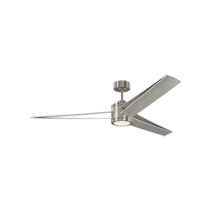 Velin 60" One Light LED Ceiling Fan, Brushed Steel