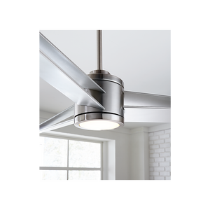 Velin 60" One Light LED Ceiling Fan, Brushed Steel