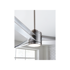 Velin 60" One Light LED Ceiling Fan, Brushed Steel