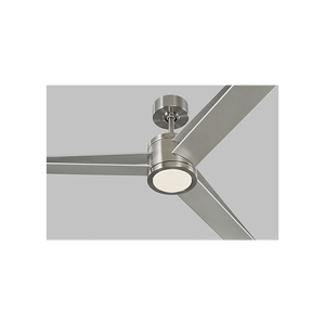 Velin 60" One Light LED Ceiling Fan, Brushed Steel