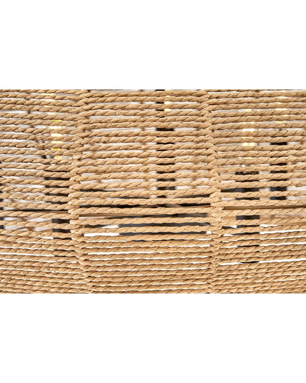 Luca 28" Five Lights Medium Convertible Drum Chandelier, Black / Camel Shade