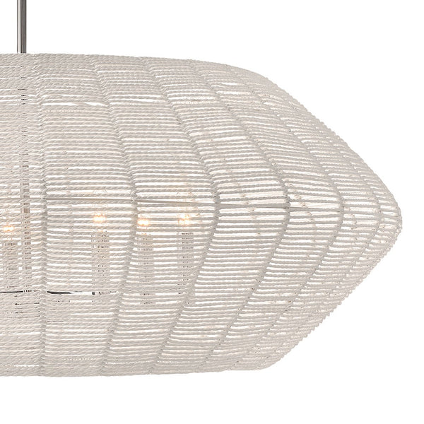 Luca 38" Seven Lights Large Convertible Drum Chandelier, Polished Chrome